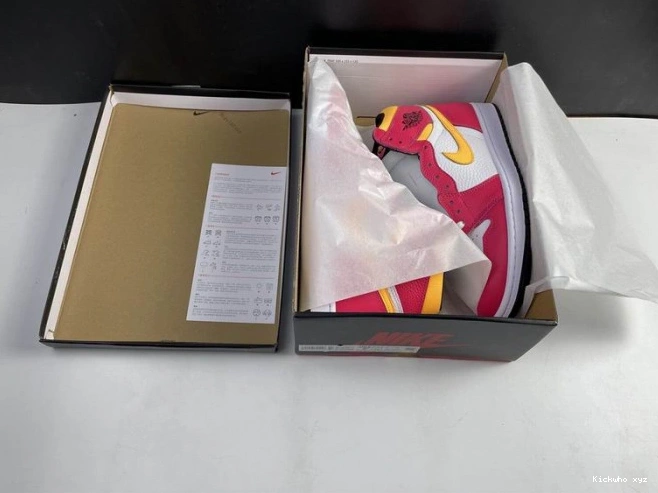 Jordan 1 High Air OGLight Red Fusion 555088-603 0819